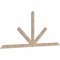 Ekena Millwork Saratoga Smooth Timber Gable Bracket, Douglas Fir, 96"W x 40"H x 1 1/2"D x 3 1/2"F, 10/12 Pitch GBW096X40X0204SAR00SDF - alternate 5